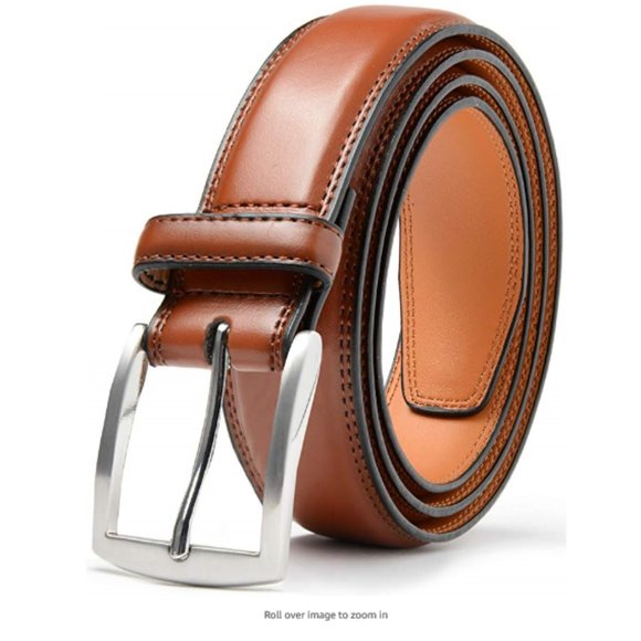 mens leather dress belts